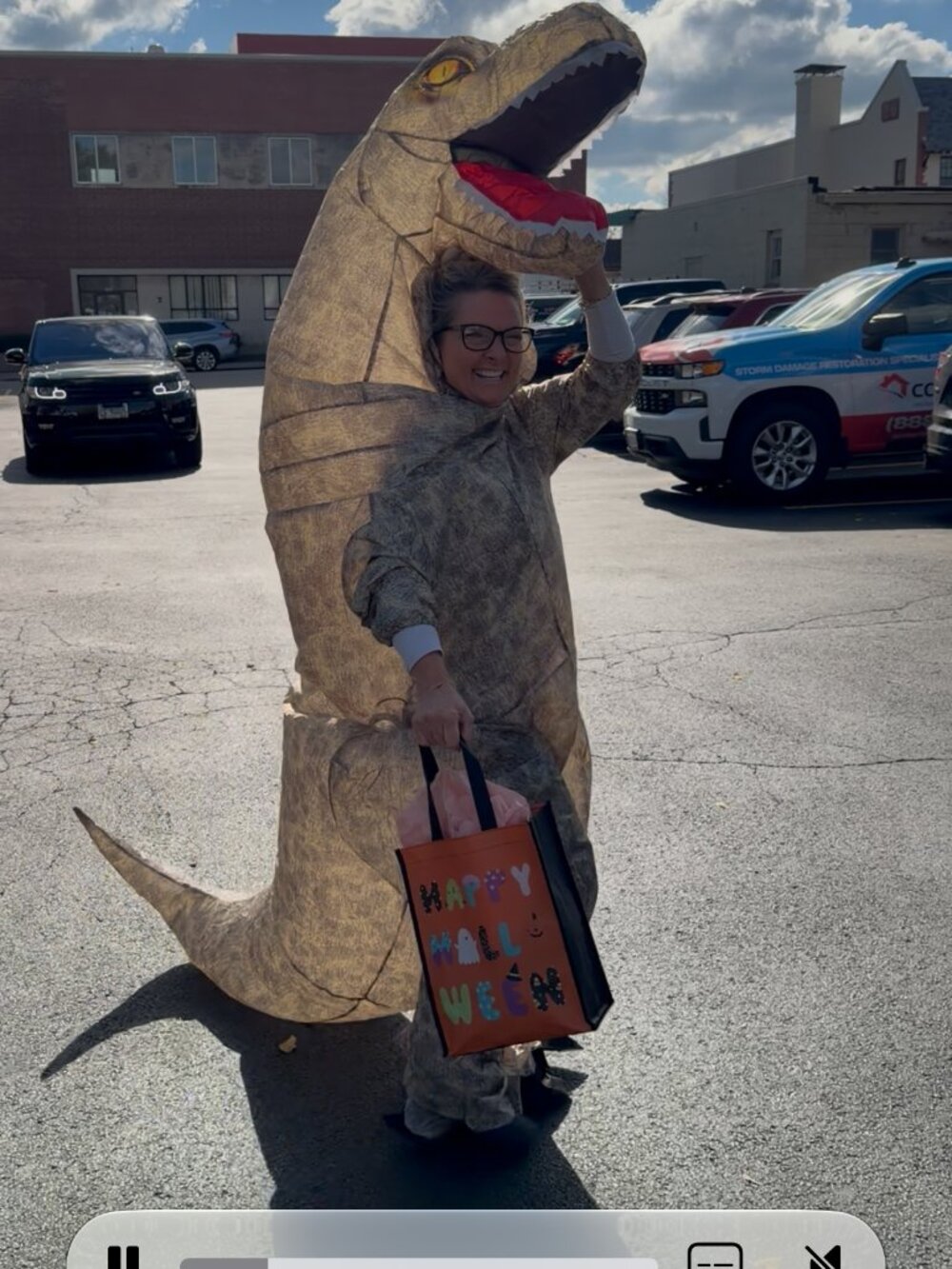Inflatable T-Rex Dinosaur Costume Adult OS
